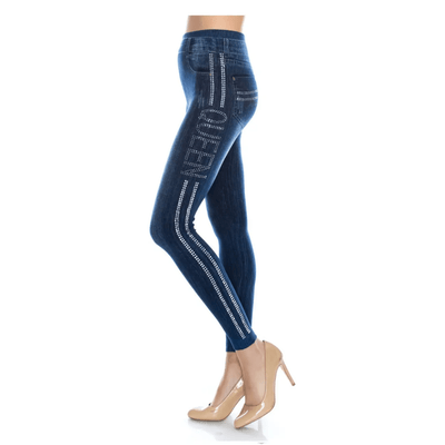 Queen Bling Bling Rhinestone Leggings