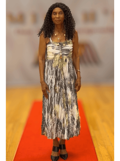 Ruched  Print Sun Dress