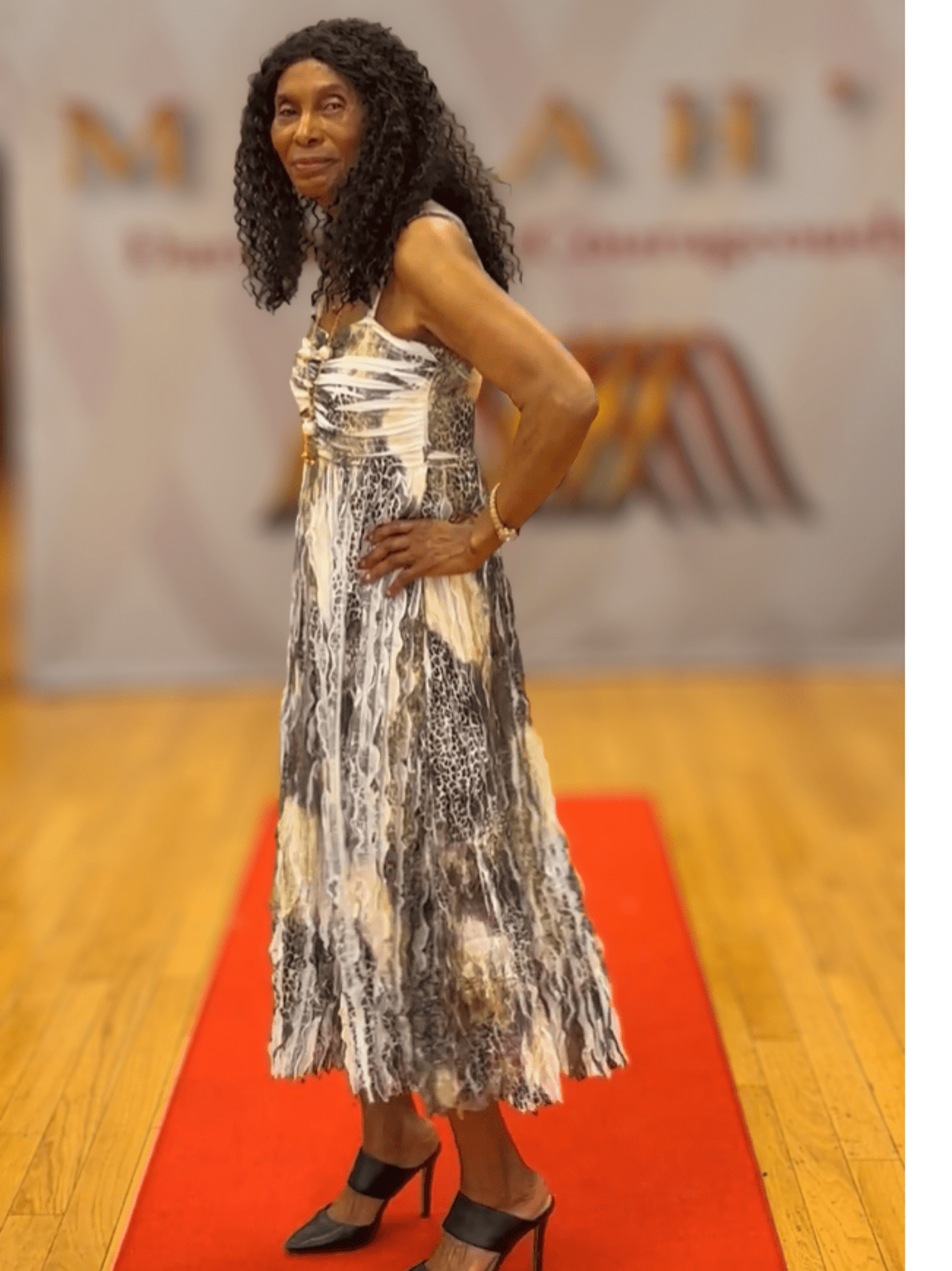 Ruched  Print Sun Dress