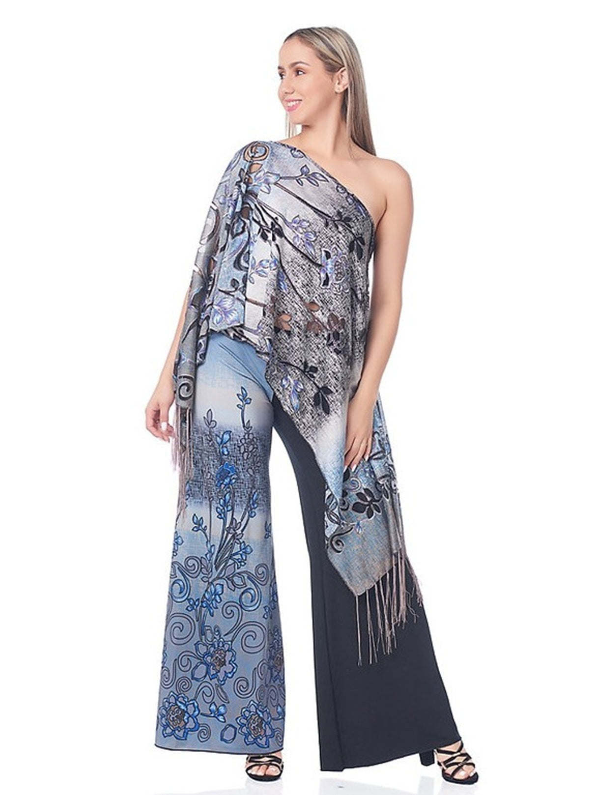 Scroll Flower Palazzo Set