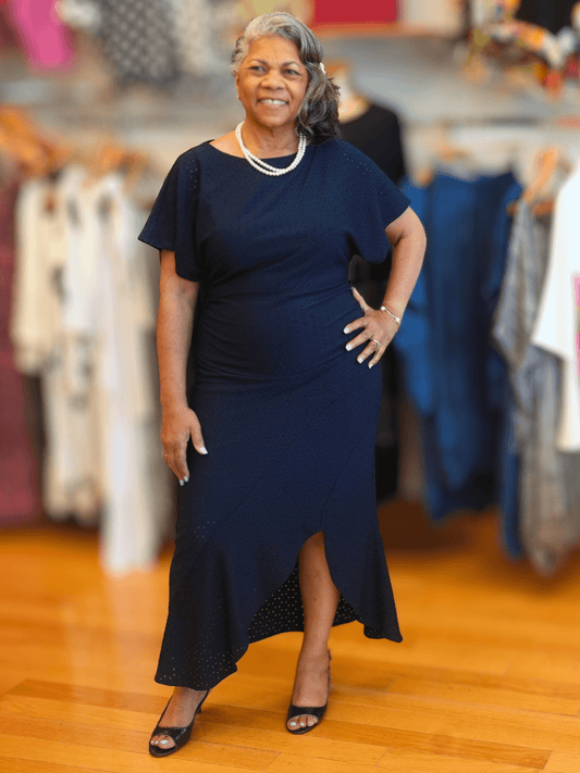 Solid Asymmetrical Dress