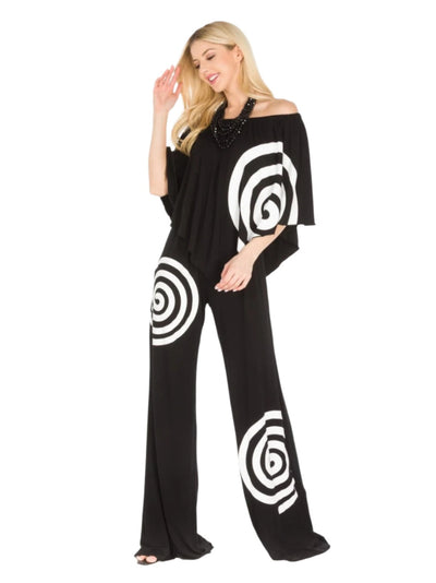 Spiral Print Jumpsuit