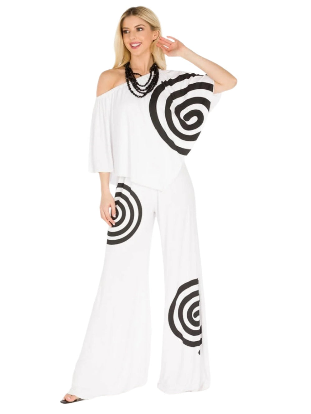 Spiral Print Jumpsuit