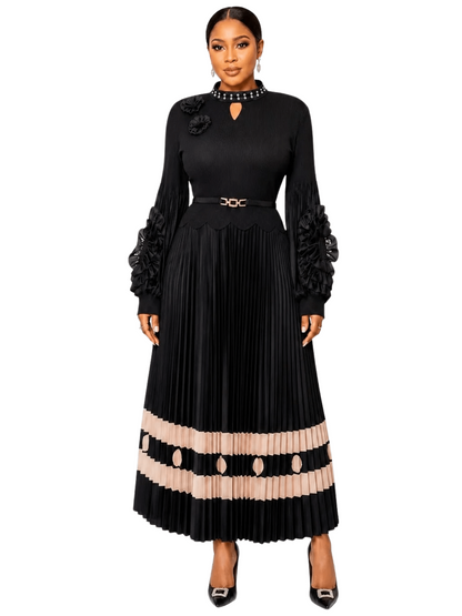 Statement Sleeve Midi Dress