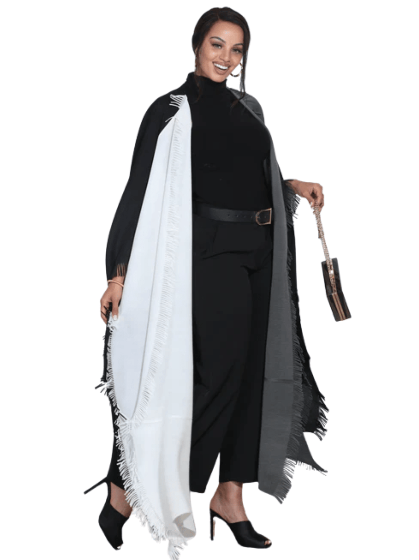 Two Tone Fringe Duster