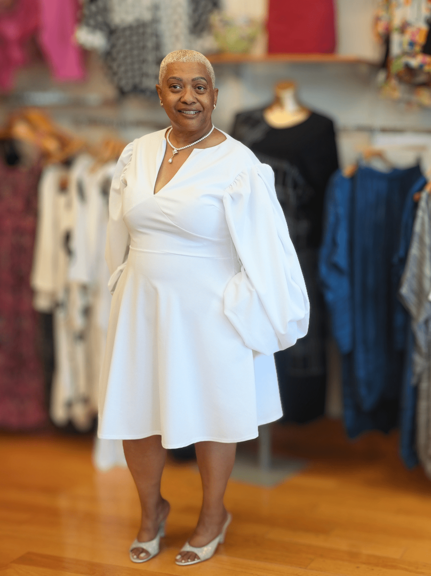 V-Neck Short Dress