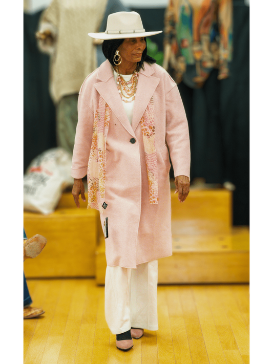 Wool Blend Buttoned Jacket