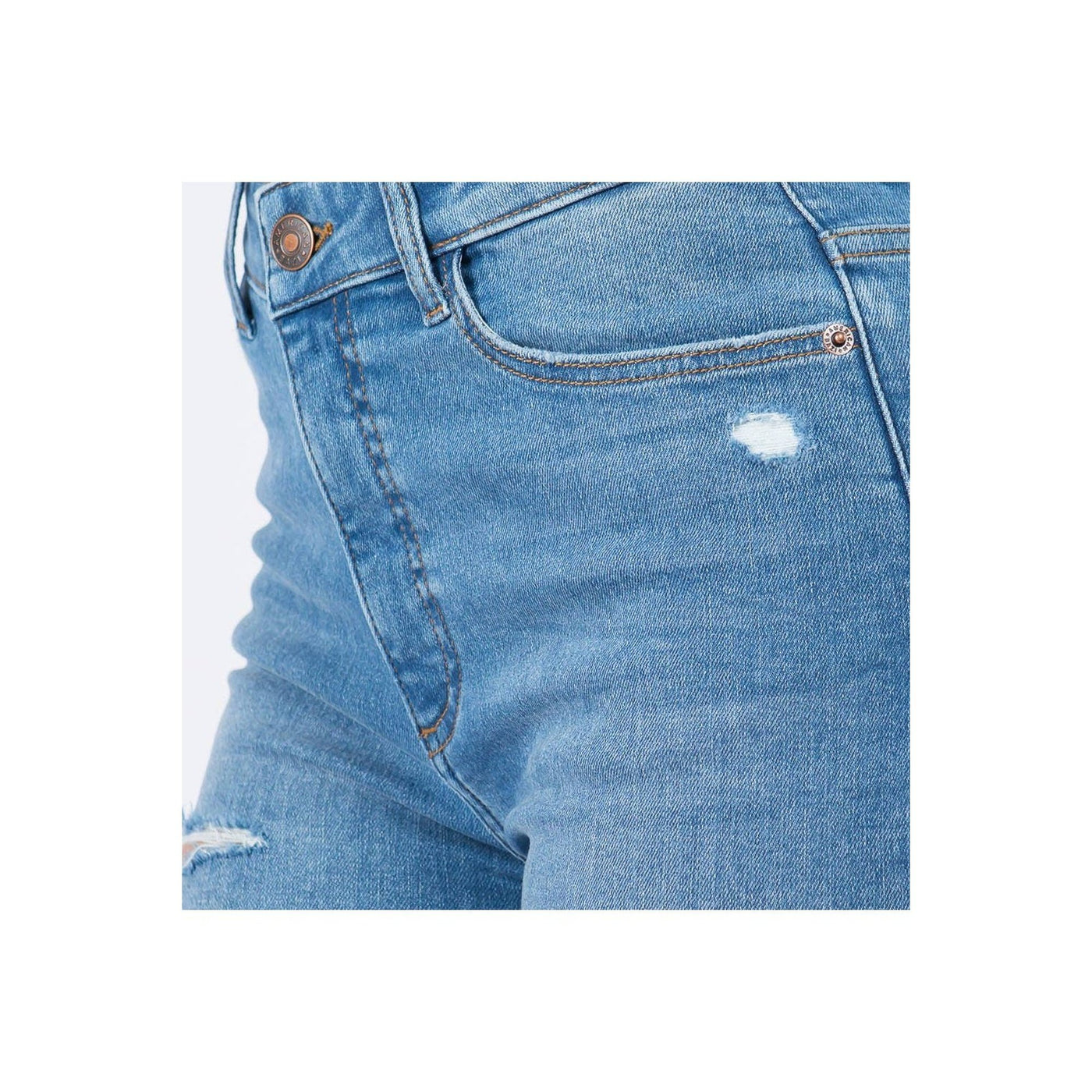 High Waist Distressed Skinny Jeans