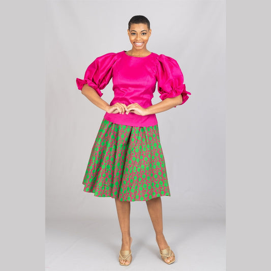 Short Authentic African Print Skirts