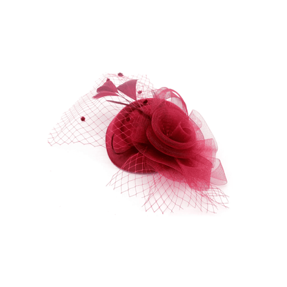 Small Flower with Mesh Ribbon Cap