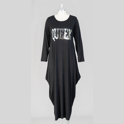 Graphic LS Knit Dress