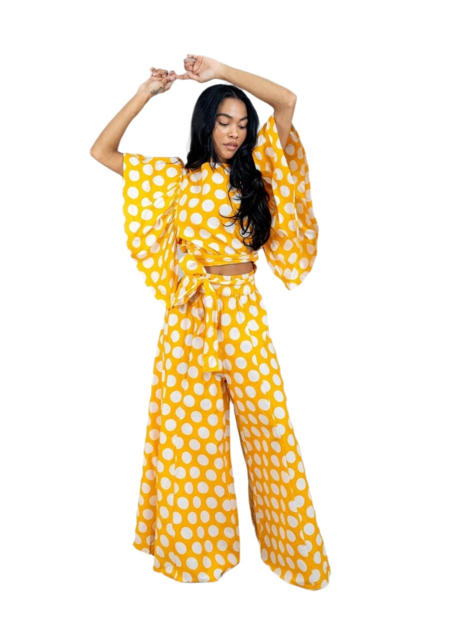 Polka Dot Print Pant Set – micahsboutique